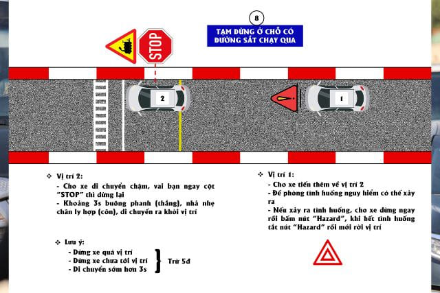 Bài 8: Tạm dừng ở chỗ có đường sắt đi qua