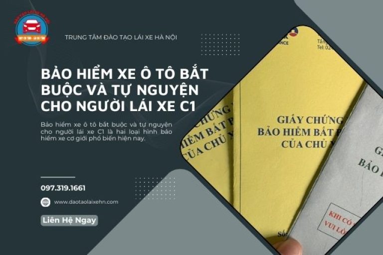 Bảo Hiểm Xe Ô Tô Bắt Buộc Và Tự Nguyện Cho Người Lái Xe C1