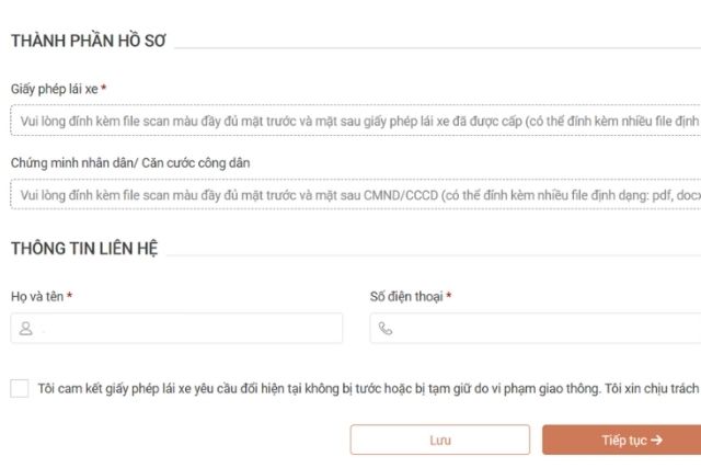 Thành phần trong hồ sơ xin cấp đổi giấy phép lái xe thường có ảnh chụp 2 mặt CCCD