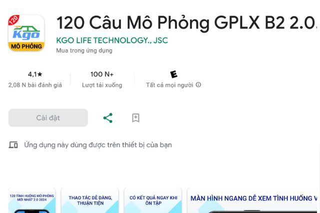 Phần mềm mô phỏng tình huống có thể luyện tập trên điện thoại di động